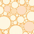 Organic Pebble Mural Wallpaper — Soft Apricot and Cream Circles Mural Wallpaper - room preview 04