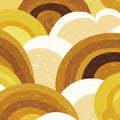 Retro Arches Mural Wallpaper — Ochre Yellow & Earthy Brown Mural Wallpaper - room preview 04