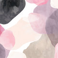 Abstract Collage Mural Wallpaper in Magenta and Charcoal Hues Mural Wallpaper - room preview 04