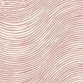 Organic Wave Line Mural Wallpaper — Dusty Rose and Cream Mural Wallpaper - room preview 04