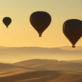 Hot Air Balloon Desert Mural Wallpaper — Cinematic Golden Horizon Mural Wallpaper - room preview 04