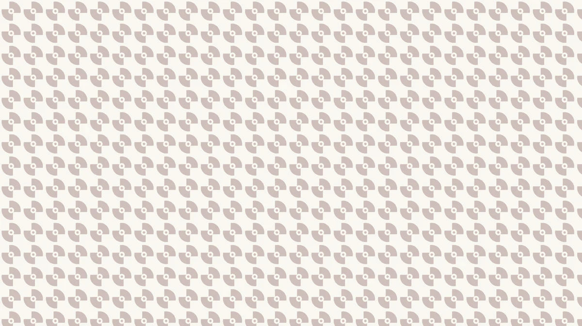 Minimalist Record Motif Mural Wallpaper — Mid-Century Neutral Mural Wallpaper - room preview 04
