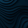 Midnight Wave Abstract Mural Wallpaper — Deep Blue 3D Texture Mural Wallpaper - room preview 04