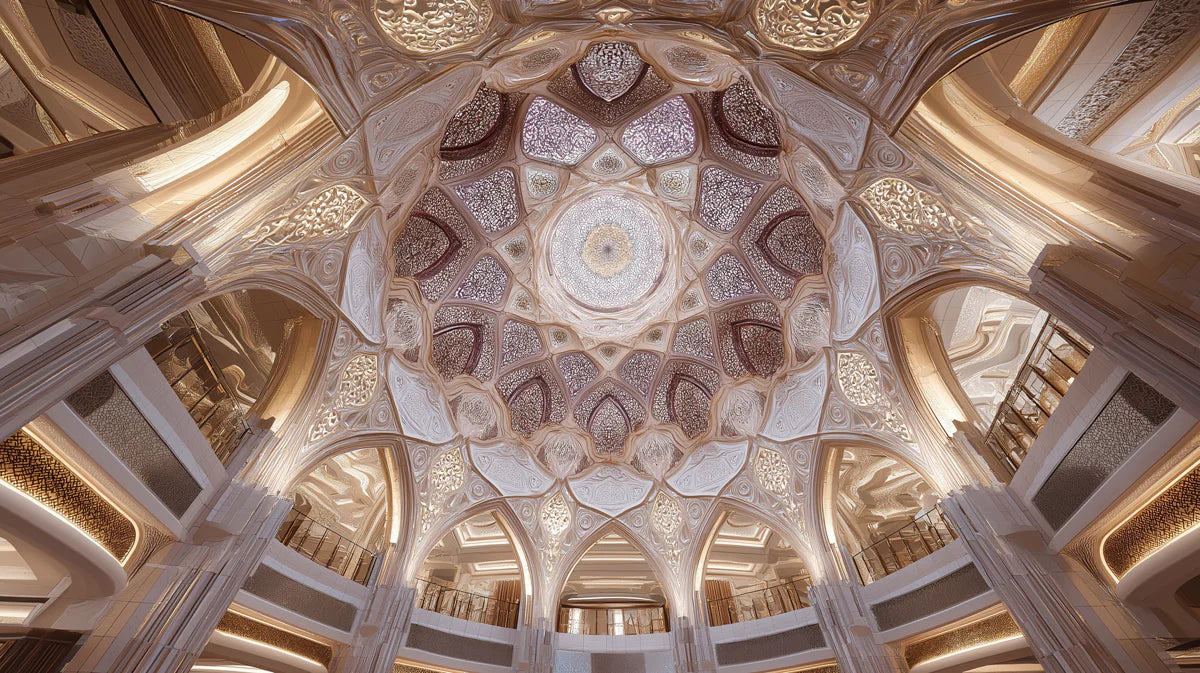 Architectural Grandeur Mural Wallpaper Palace Dome Ceiling Mural Wallpaper - room preview 04