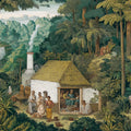 Classical Landscape Mural Wallpaper Tropical Forest Village Mural Wallpaper - room preview 04