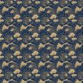 Oriental Cloud Mural Wallpaper in Navy and Gold Mural Wallpaper - room preview 04
