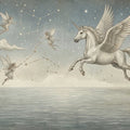 Winged Pegasus and Fairy Constellation Mural Wallpaper - room preview 04