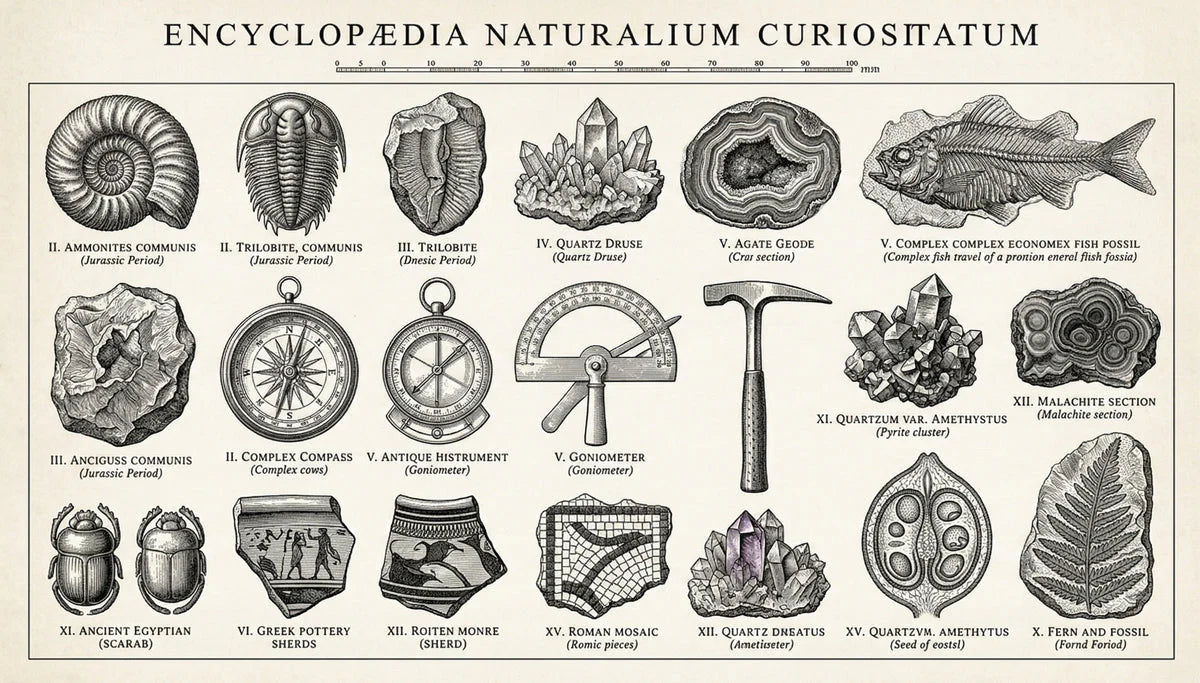 Naturalia Curiositatum Scientific Study Mural Wallpaper - room preview 04