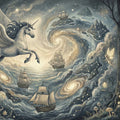 Celestial Pegasus and Fairy Forest Mural Wallpaper - room preview 04