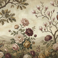 Chinoiserie Garden Mural Wallpaper — Vintage Botanical Scene Mural Wallpaper - room preview 04