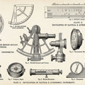 Nautical Instrument Encyclopedia Mural Wallpaper — Vintage Aesthetic Mural Wallpaper - room preview 04