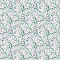 Art Nouveau Willow Vine Mural Wallpaper — Floral and Leaf Pattern Mural Wallpaper - room preview 04