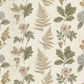 Vintage Botanical Illustration Mural Wallpaper in Muted Earth Tones Mural Wallpaper - room preview 04