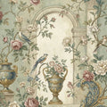 Renaissance Garden Arch Mural Wallpaper with Floral and Bird Motifs Mural Wallpaper - room preview 04