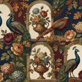 Avian Garden Arch Mural Wallpaper — Rich Botanical Tapestry Mural Wallpaper - room preview 04