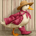Dapper Duck Mural Wallpaper — Whimsical Storybook Illustration Mural Wallpaper - room preview 04