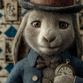 Storybook Rabbit Mural Wallpaper — Whimsical Victorian Pattern Mural Wallpaper - room preview 04