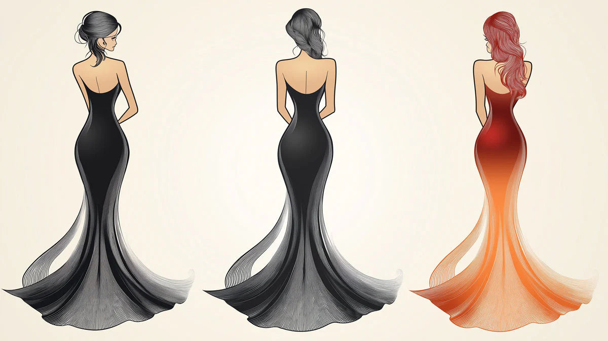 Elegant Silhouette Fashion Mural Wallpaper — Sophisticated Line Art Mural Wallpaper - room preview 04