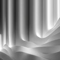 Monochrome Vertical Wave Mural Wallpaper — Abstract Modern Design Mural Wallpaper - room preview 04