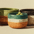Ceramic Still Life Mural Wallpaper — Earthy Artistic Decor Mural Wallpaper - room preview 04