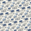 Chinoiserie Floral Mural Wallpaper in Classic Blue and Cream Mural Wallpaper - room preview 04