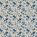 Indigo Acanthus Leaf Mural Wallpaper — Classic Floral Design Mural Wallpaper - room preview 04