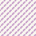 Lilac Floral Geometric Mural Wallpaper — Soft Botanical Pattern Mural Wallpaper - room preview 04
