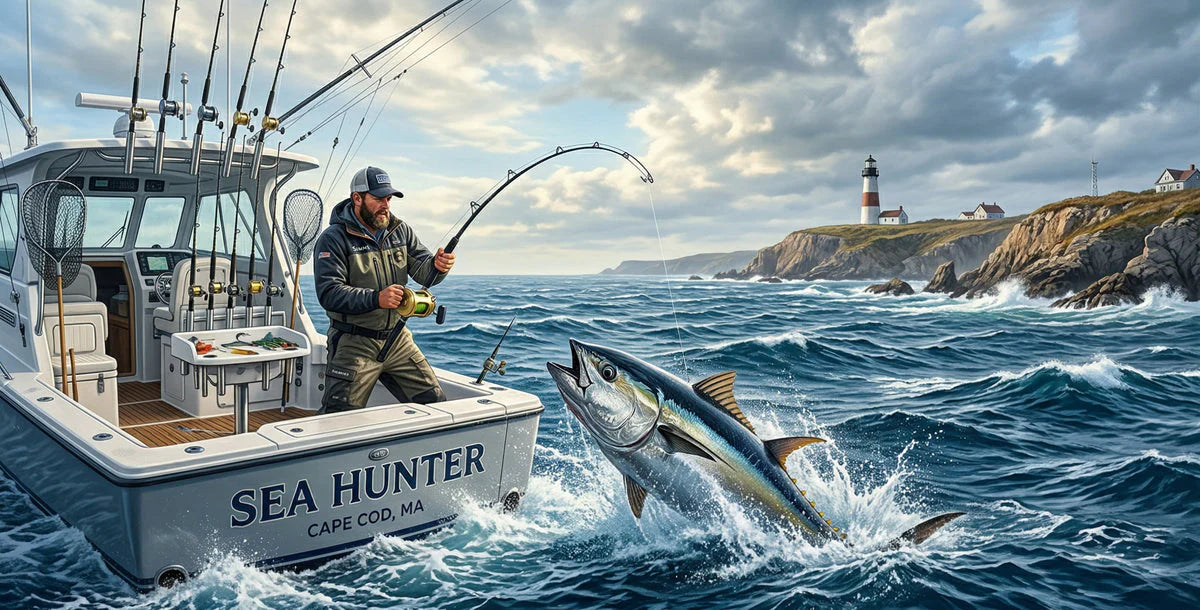 Deep Sea Fishing Adventure Mural Wallpaper — Coastal Nautical Design Mural Wallpaper - room preview 04