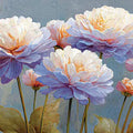 Impressionist Peony Floral Mural Wallpaper — Soft Artistic Bloom Mural Wallpaper - room preview 04