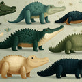 Friendly Crocodile Playtime Mural Wallpaper for Kids Mural Wallpaper - room preview 04