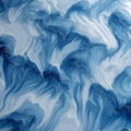 Abstract Swirling Blue Wave Mural Wallpaper — Fluid Art Design Mural Wallpaper - room preview 04
