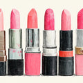 Vintage Lipstick Collection Mural Wallpaper —Playful Pop Art Mural Wallpaper - room preview 04