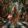Enchanted Garden Path Mural Wallpaper — Romantic Fantasy Scene Mural Wallpaper - room preview 04