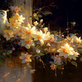 Nocturnal Owl and Gilded Bloom Mural Wallpaper - room preview 04