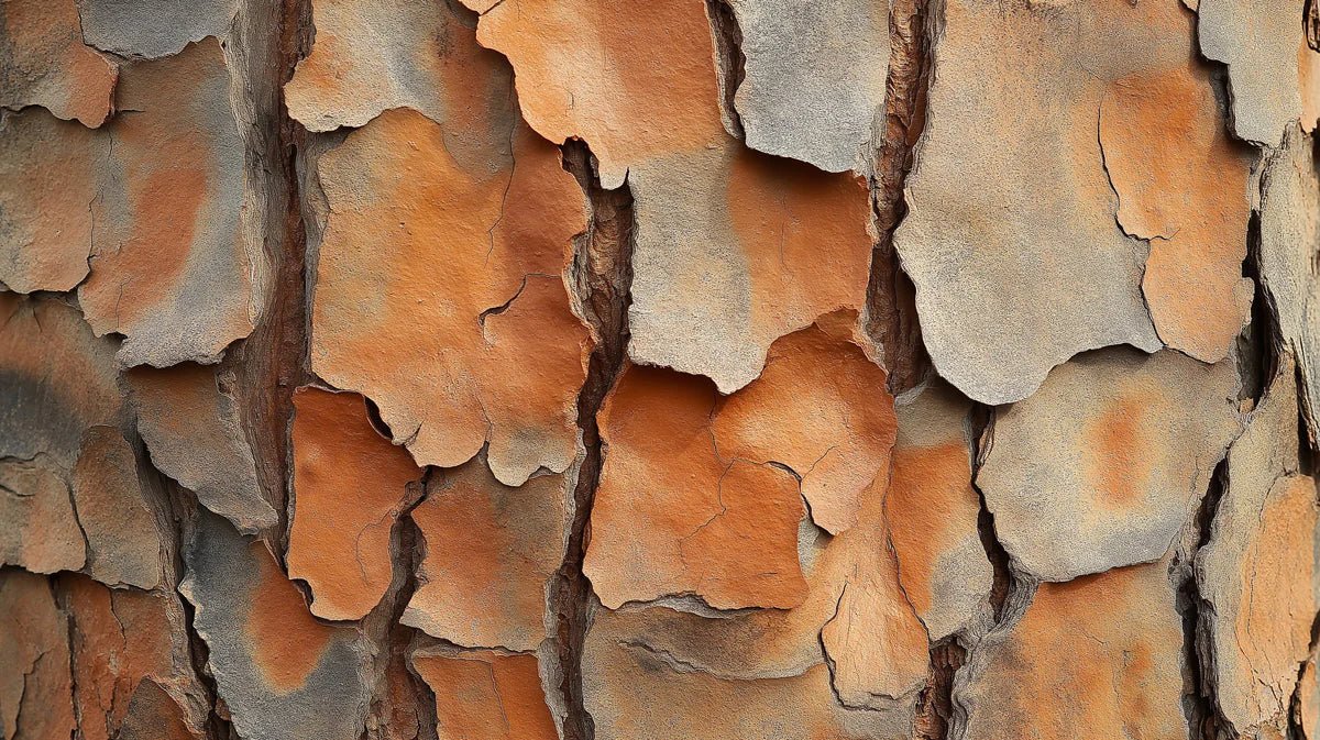Natural Pine Bark Macro Mural Wallpaper in Earthy Tones Mural Wallpaper - room preview 04