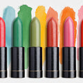 Vibrant Lipstick Swatch Mural Wallpaper —Colorful Pop Art Style Mural Wallpaper - room preview 04
