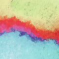 Abstract Painted Wave Mural Wallpaper — Vibrant Colorful Art Mural Wallpaper - room preview 04