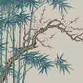 Chinoiserie Bamboo and Plum Blossom Mural Wallpaper - room preview 04