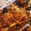 Golden Amber Liquid Abstract Mural Wallpaper - room preview 04