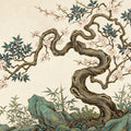 Blossoming Bonsai Mural Wallpaper — Traditional Artistic Style Mural Wallpaper - room preview 04