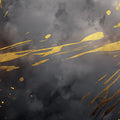 Gilded Smoke Abstract Mural Wallpaper — Moody Statement Art Mural Wallpaper - room preview 04