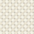 Minimalist Petal Geo Mural Wallpaper in Soft Beige and Cream Mural Wallpaper - room preview 04