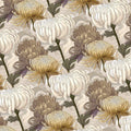 Chrysanthemum Bloom Mural Wallpaper — Earthy Floral Design Mural Wallpaper - room preview 04