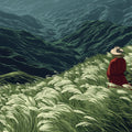 Highland Solitude Mural Wallpaper — Impressionistic Landscape Mural Mural Wallpaper - room preview 04
