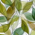 Abstract Leaf Silhouette Mural Wallpaper in Sage and Olive Green Mural Wallpaper - room preview 04
