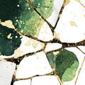 Kintsugi Forest Mural Wallpaper with Gold and Deep Green Mural Wallpaper - room preview 04
