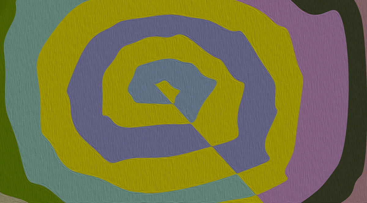 Abstract Swirl Mural Wallpaper — Modern Organic Motif Mural Wallpaper - room preview 04