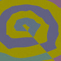 Abstract Swirl Mural Wallpaper — Modern Organic Motif Mural Wallpaper - room preview 04