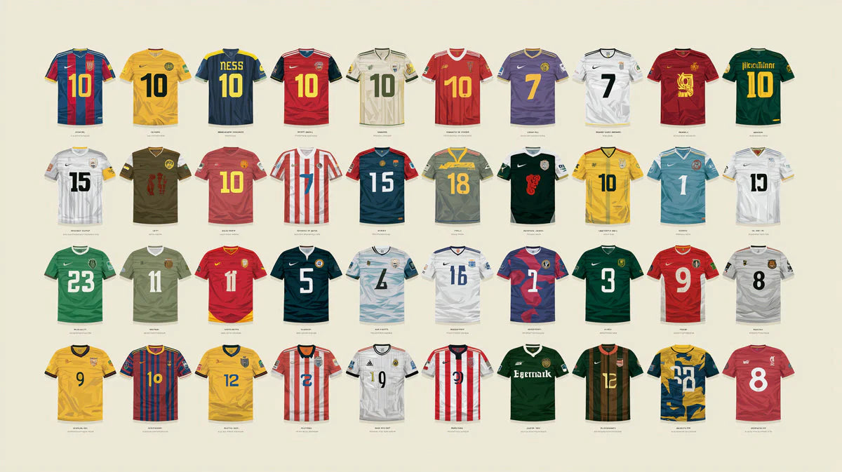 Vintage Football Jersey Mural Wallpaper — Athletic Sport Pattern Mural Wallpaper - room preview 04