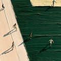 Athletic Track Mural Wallpaper — Bold Painterly Abstract Design Mural Wallpaper - room preview 04